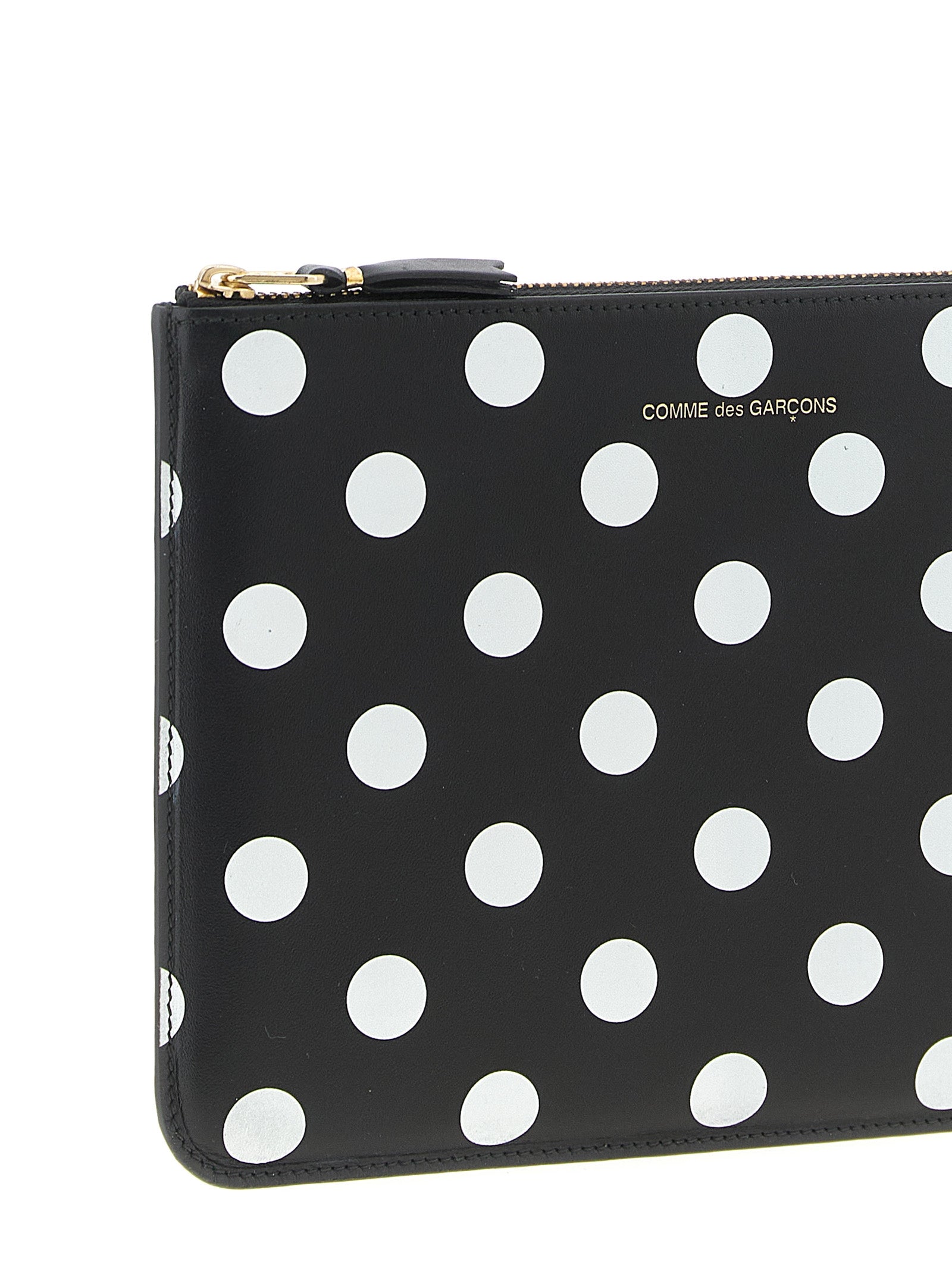 Polka Dot Cow Leather Cardholder