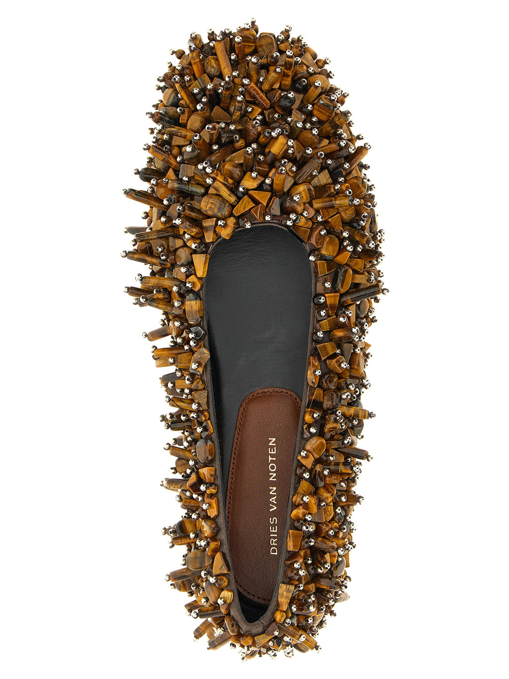 Viscose Silk Embroidered Ballet Flats