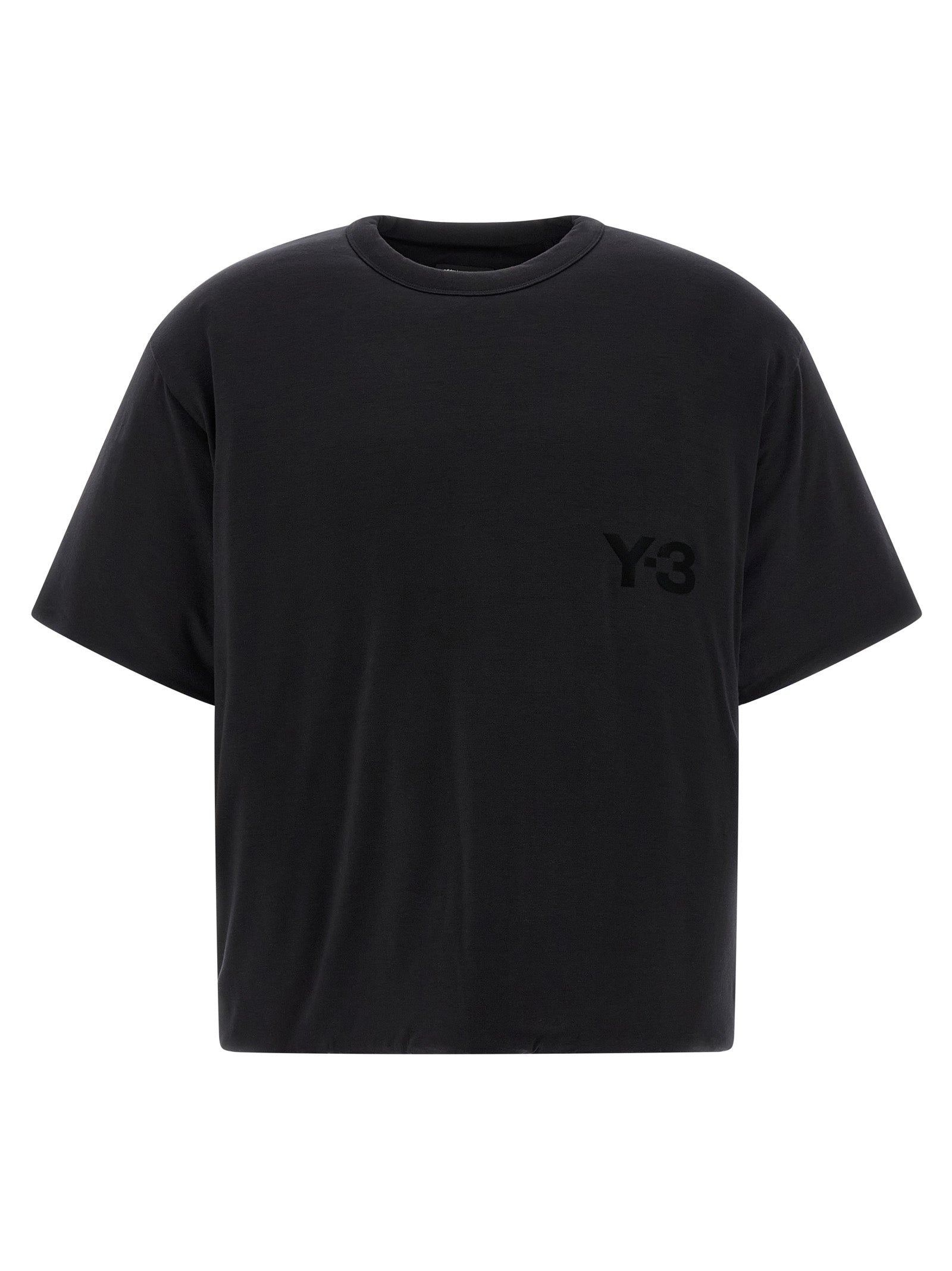 Black Lyocell Padded T-Shirt