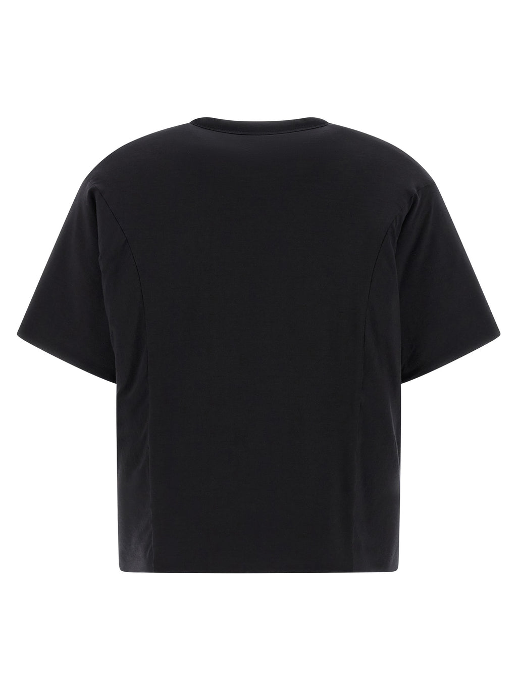 Black Lyocell Padded T-Shirt