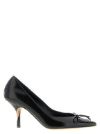 Black Cowhide High Heel Pumps