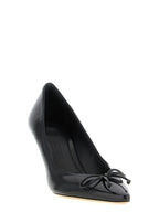Black Cowhide High Heel Pumps