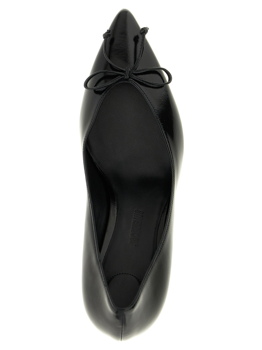 Black Cowhide High Heel Pumps