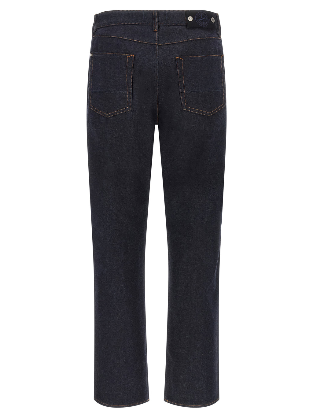 Indigo Denim-Rinsed Straight-Leg Jeans, Organic Cotton