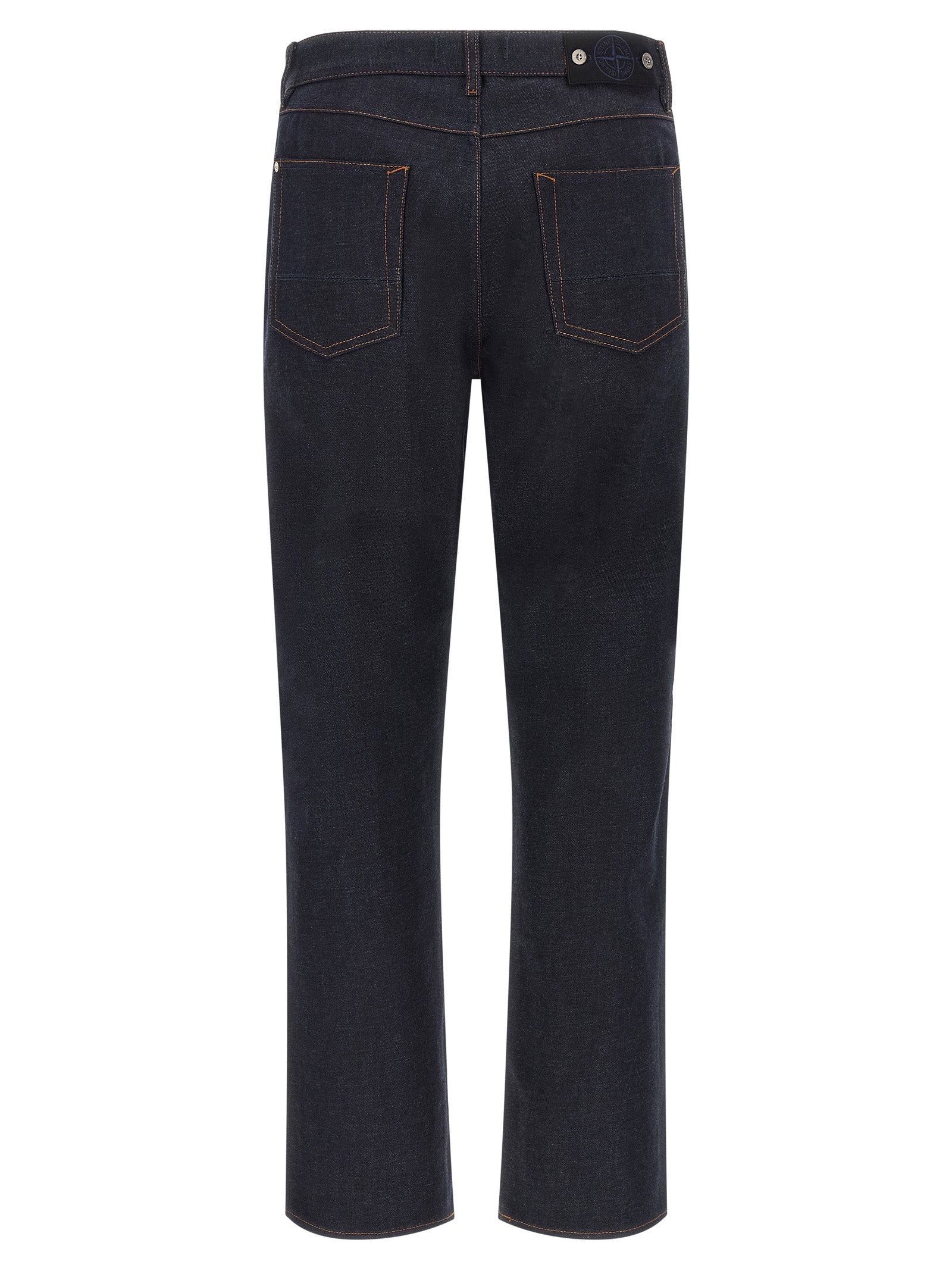 Indigo Denim-Rinsed Straight-Leg Jeans, Organic Cotton