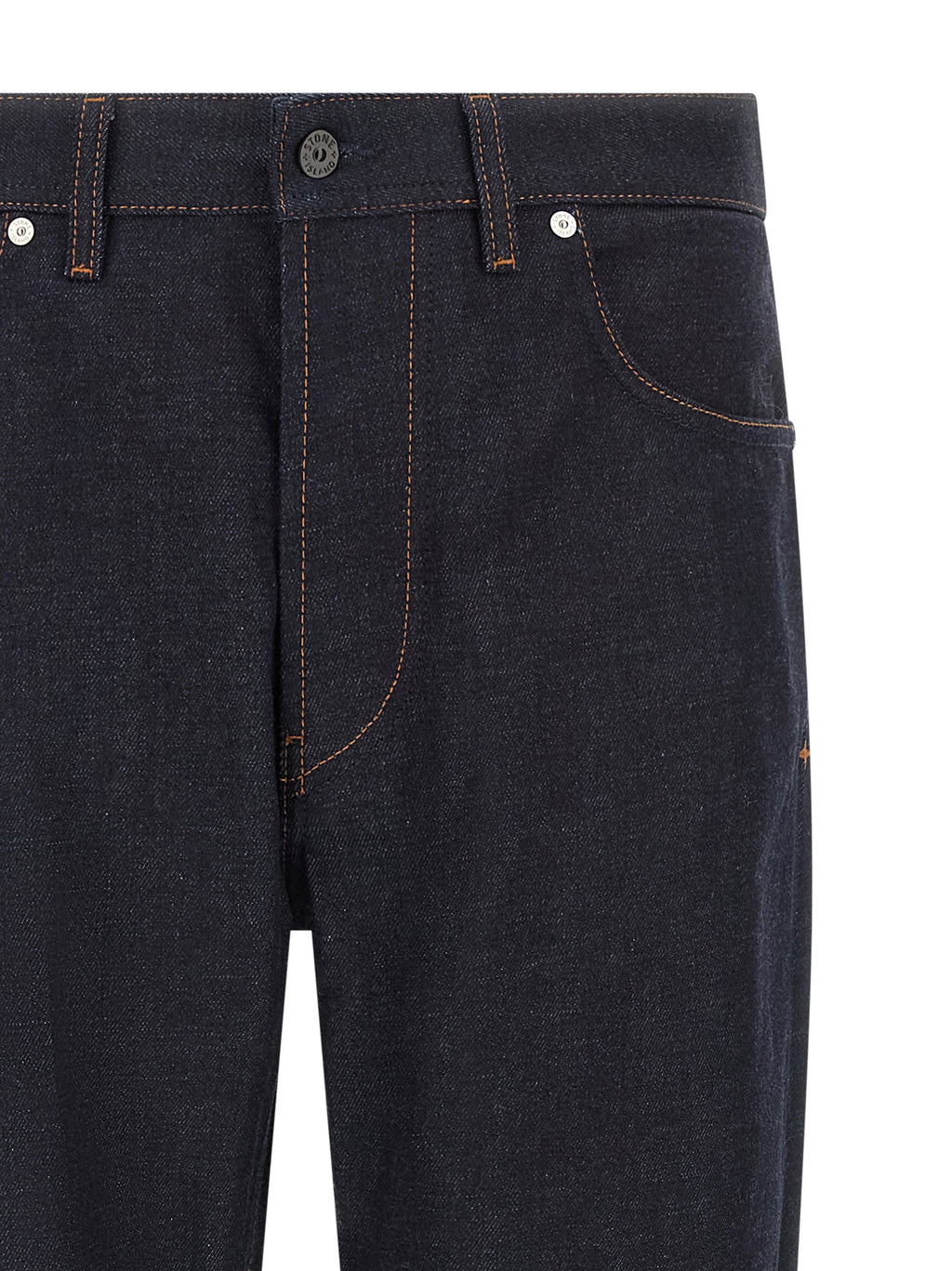 Indigo Denim-Rinsed Straight-Leg Jeans, Organic Cotton