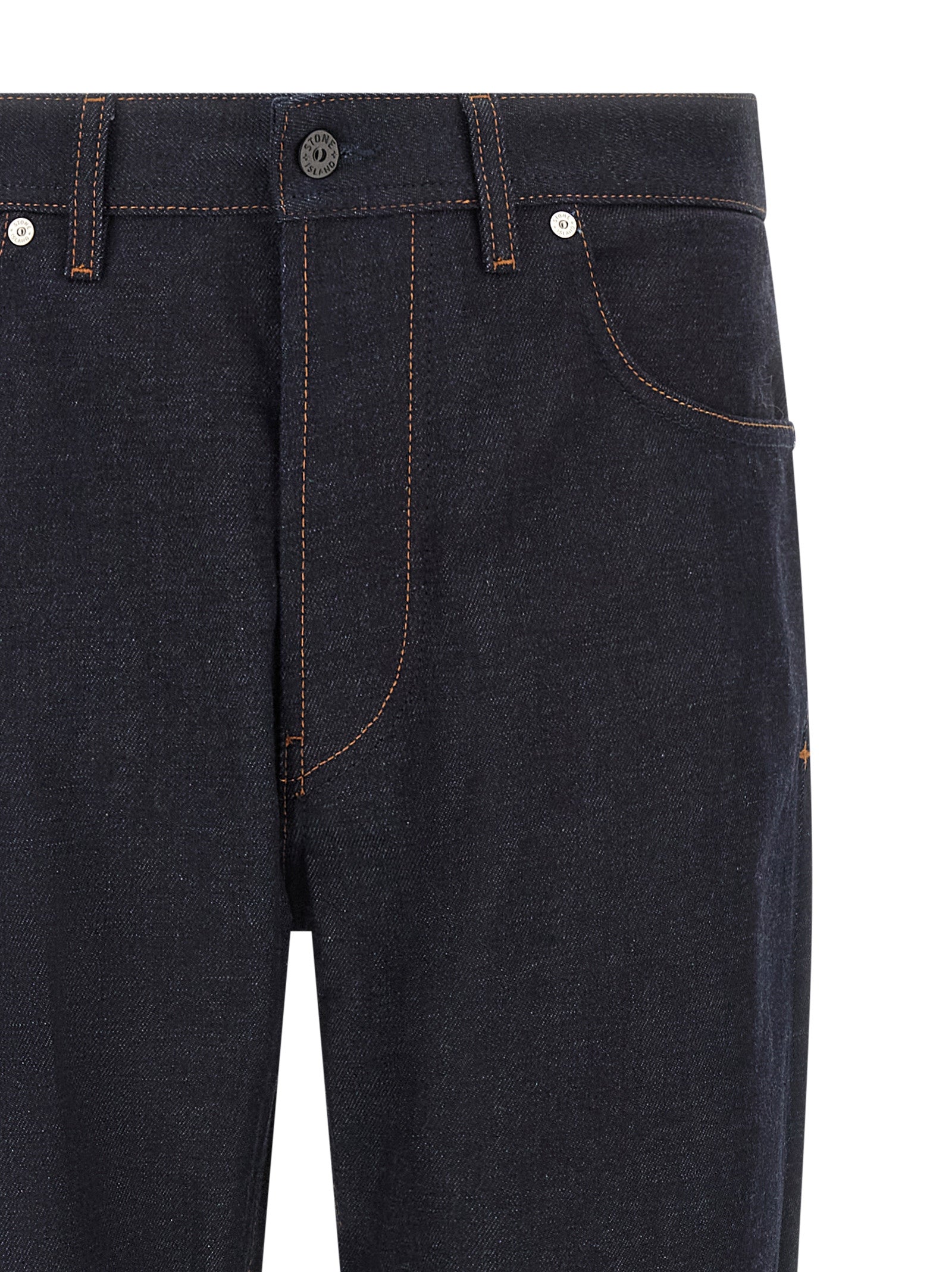Indigo Denim-Rinsed Straight-Leg Jeans, Organic Cotton