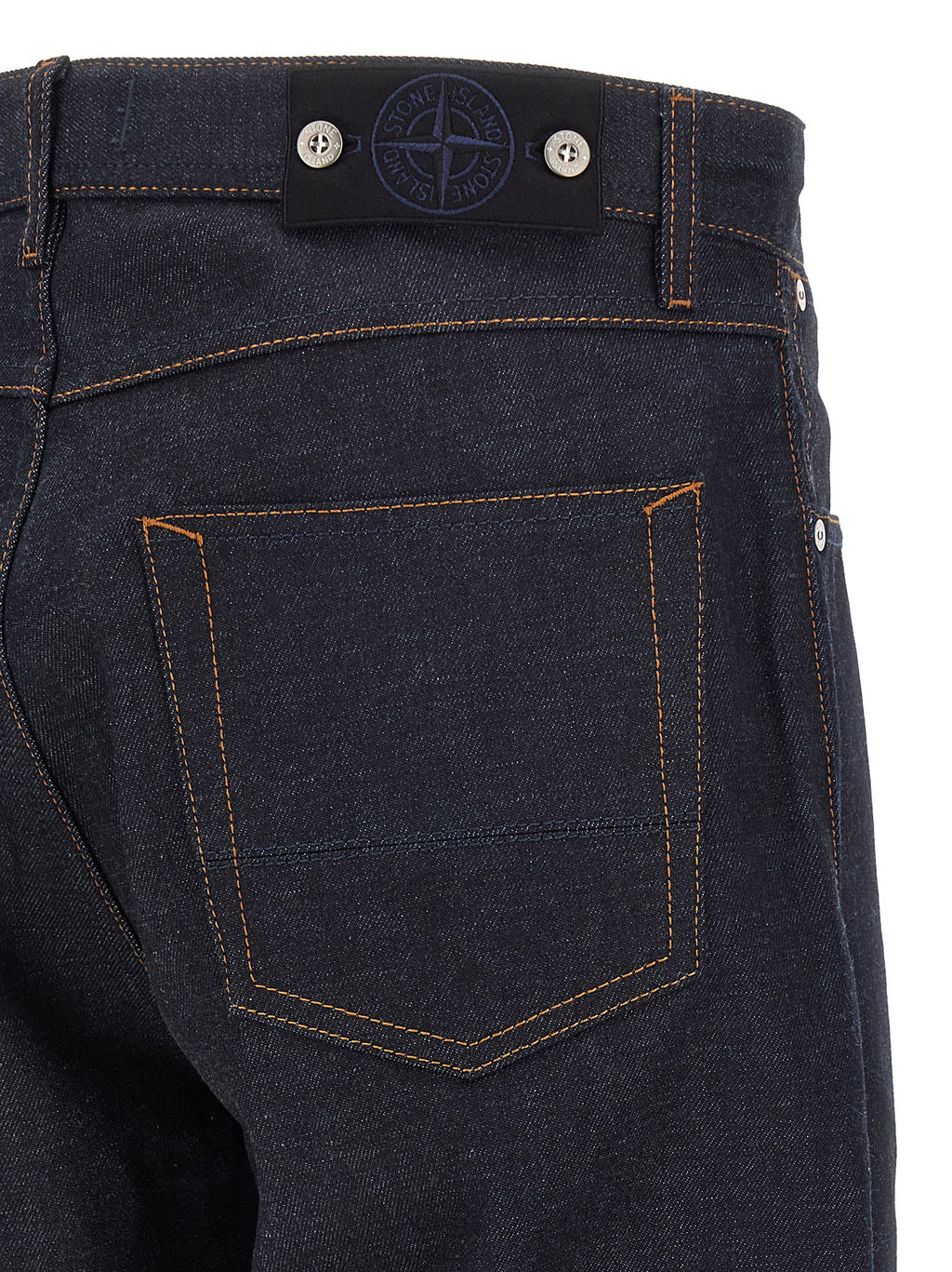 Indigo Denim-Rinsed Straight-Leg Jeans, Organic Cotton