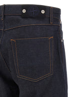 Indigo Denim-Rinsed Straight-Leg Jeans, Organic Cotton