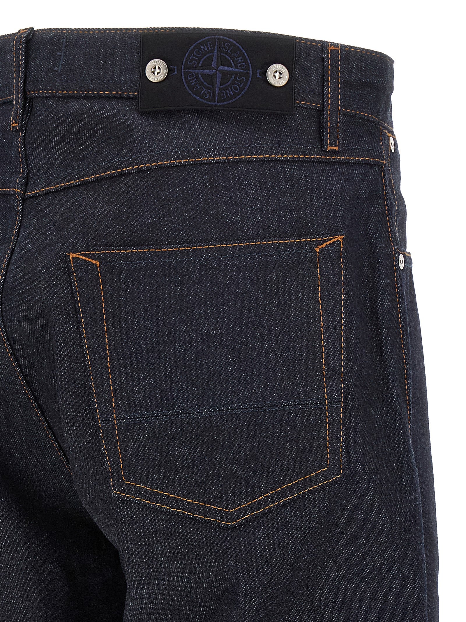 Indigo Denim-Rinsed Straight-Leg Jeans, Organic Cotton