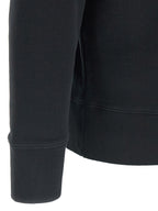 Black Cotton Sweatshirt with Fox Head Patch