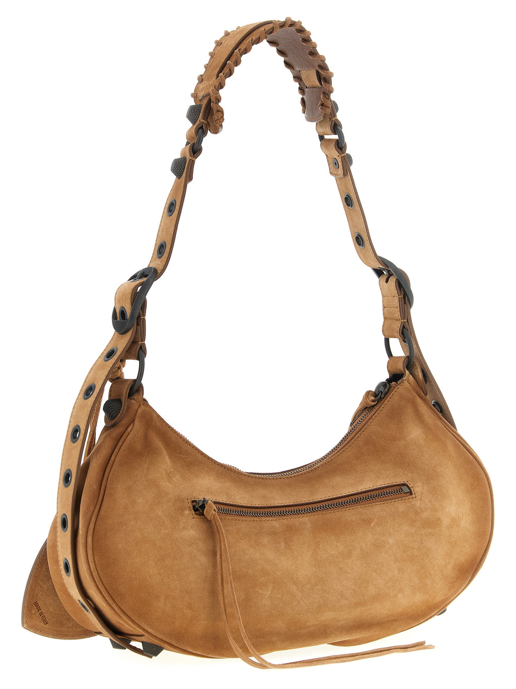 Brown Calfskin Le Cagole S Shoulder Bag