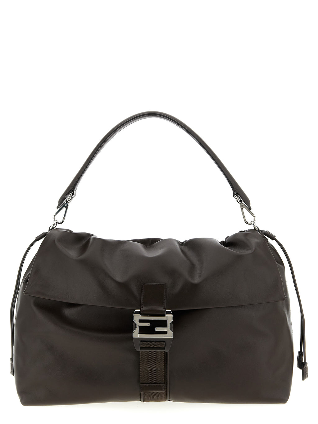 Calfskin Flux Maxi Messenger Bag