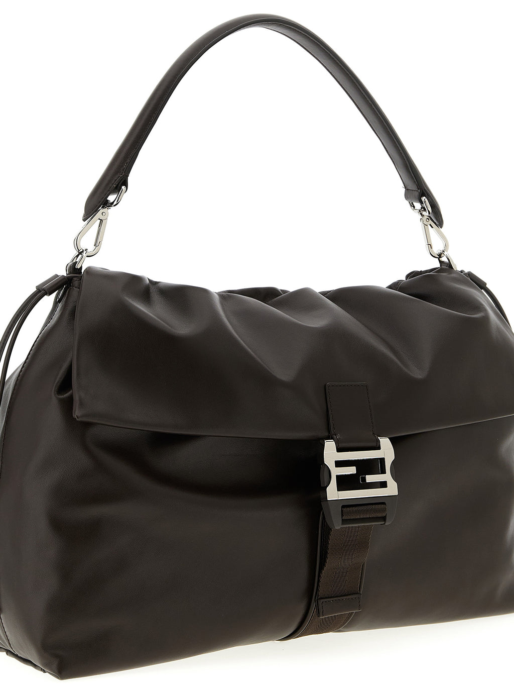Calfskin Flux Maxi Messenger Bag