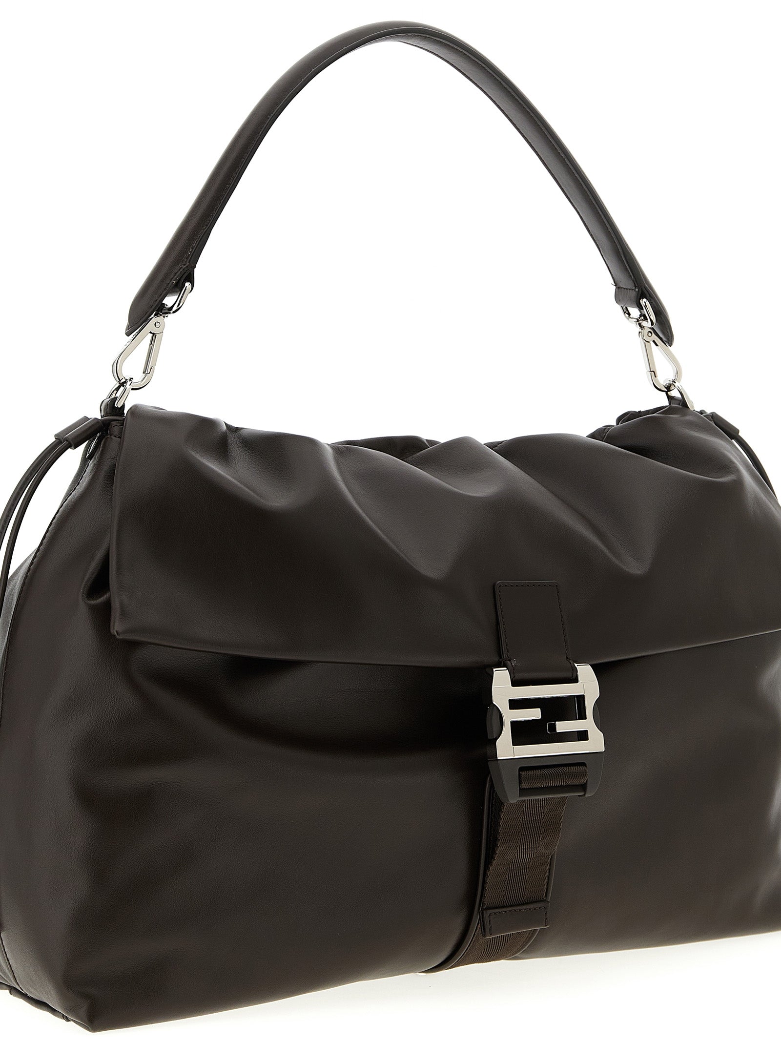Calfskin Flux Maxi Messenger Bag