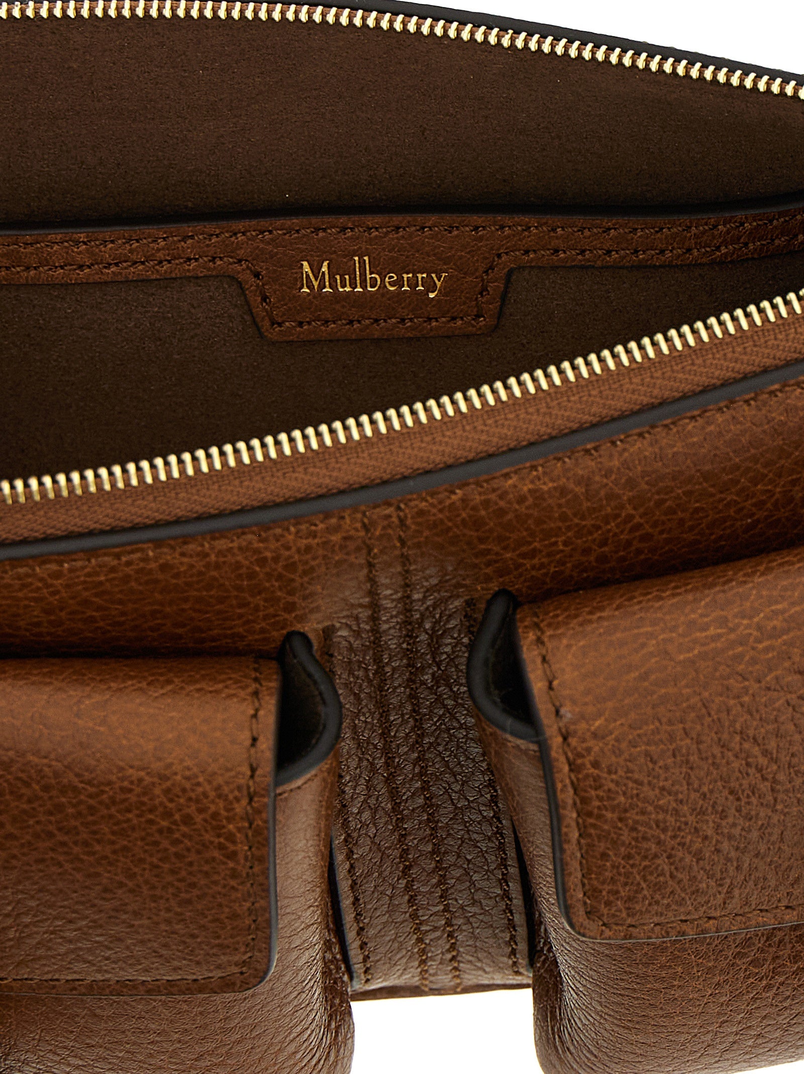 Brown Calfskin Shoulder Bag