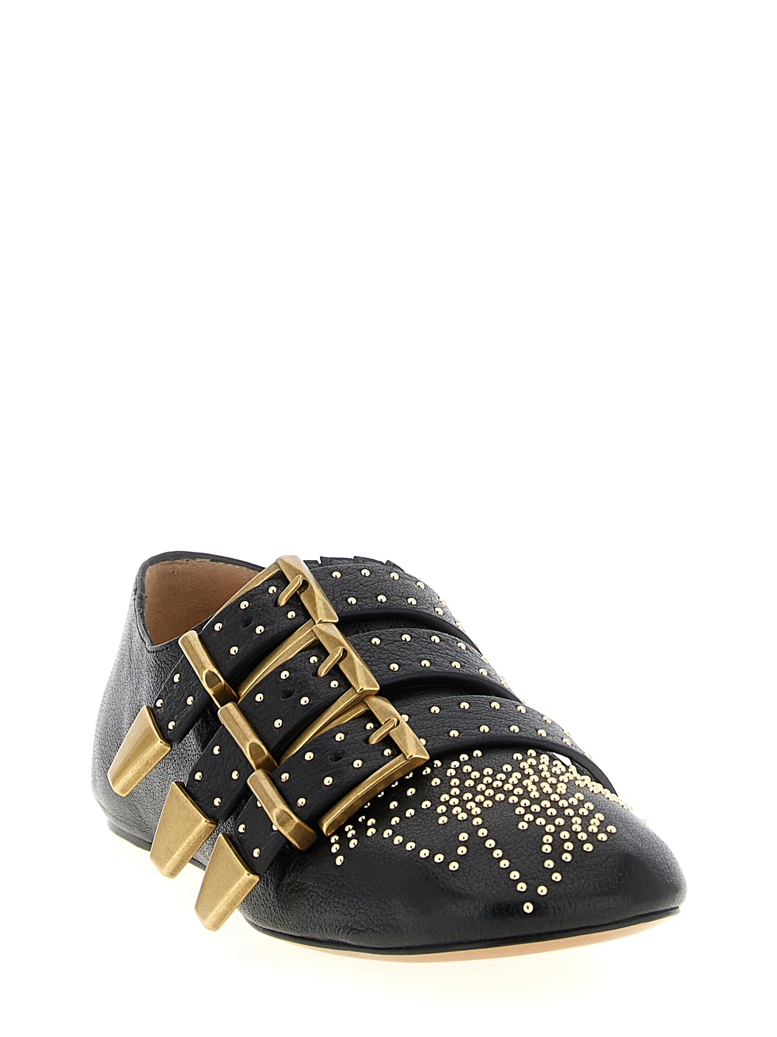 Black Lamb Leather Susanna Ballet Flats