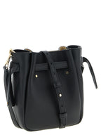 Black Cowhide Romy Bucket Bag