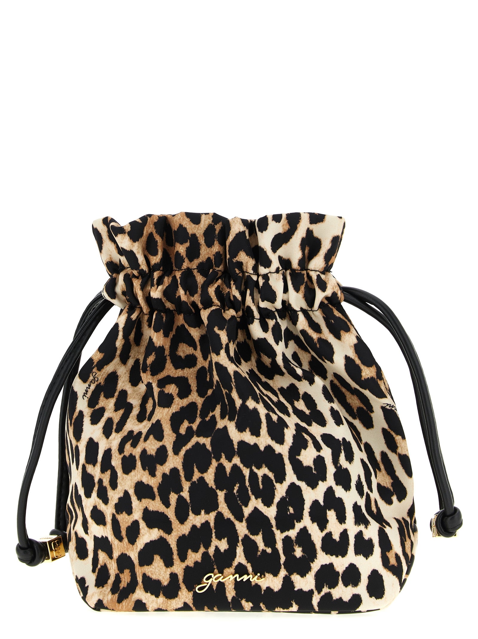 Recycled Polyamide Animal Print Clutch