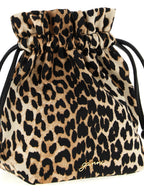 Recycled Polyamide Animal Print Clutch