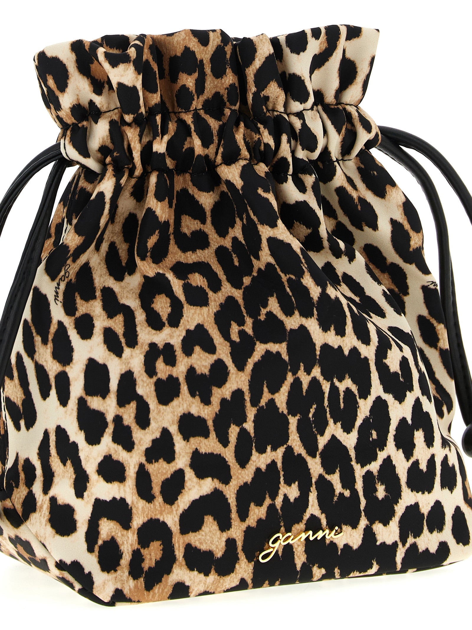 Recycled Polyamide Animal Print Clutch
