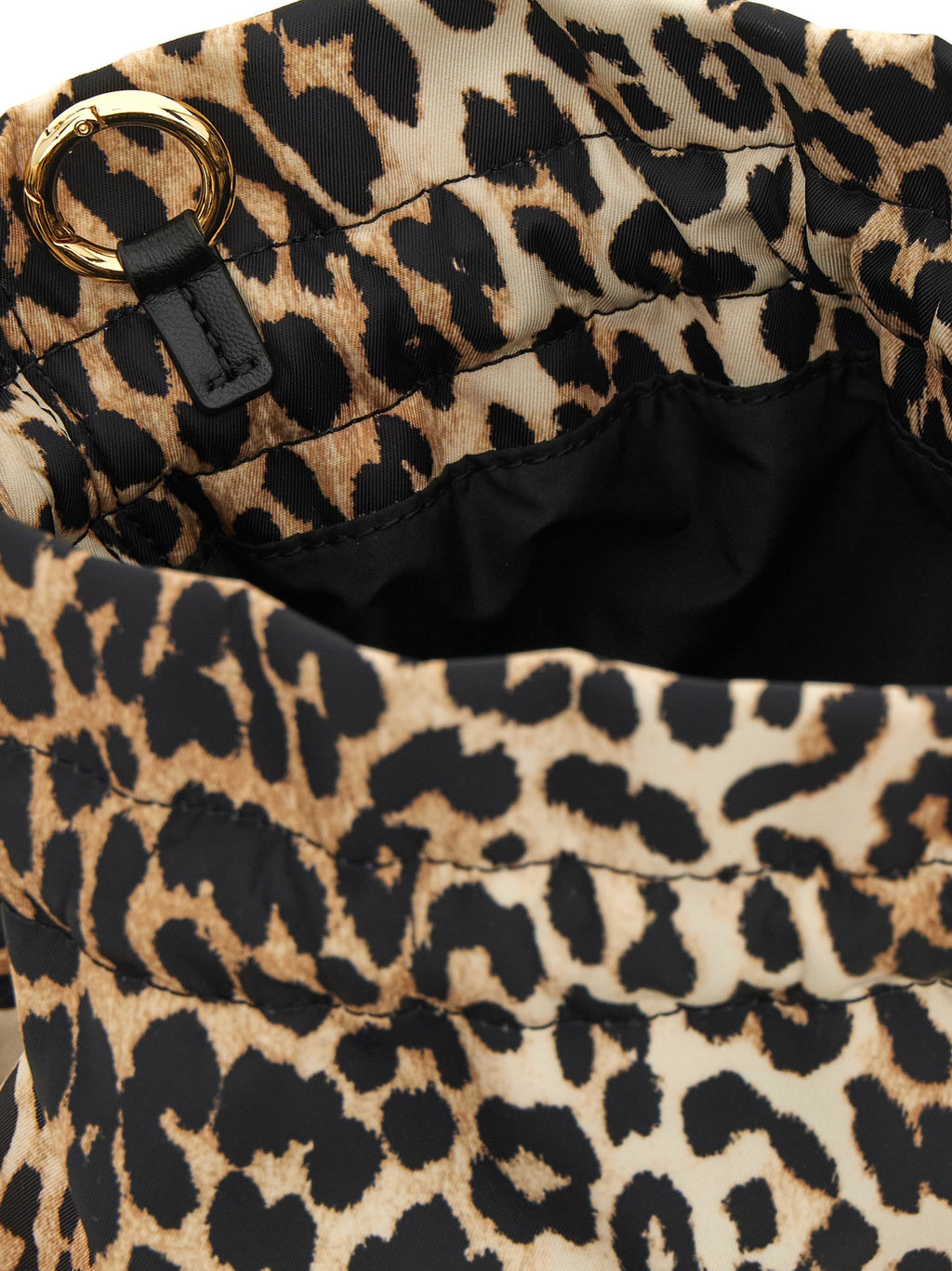 Recycled Polyamide Animal Print Clutch