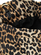 Recycled Polyamide Animal Print Clutch