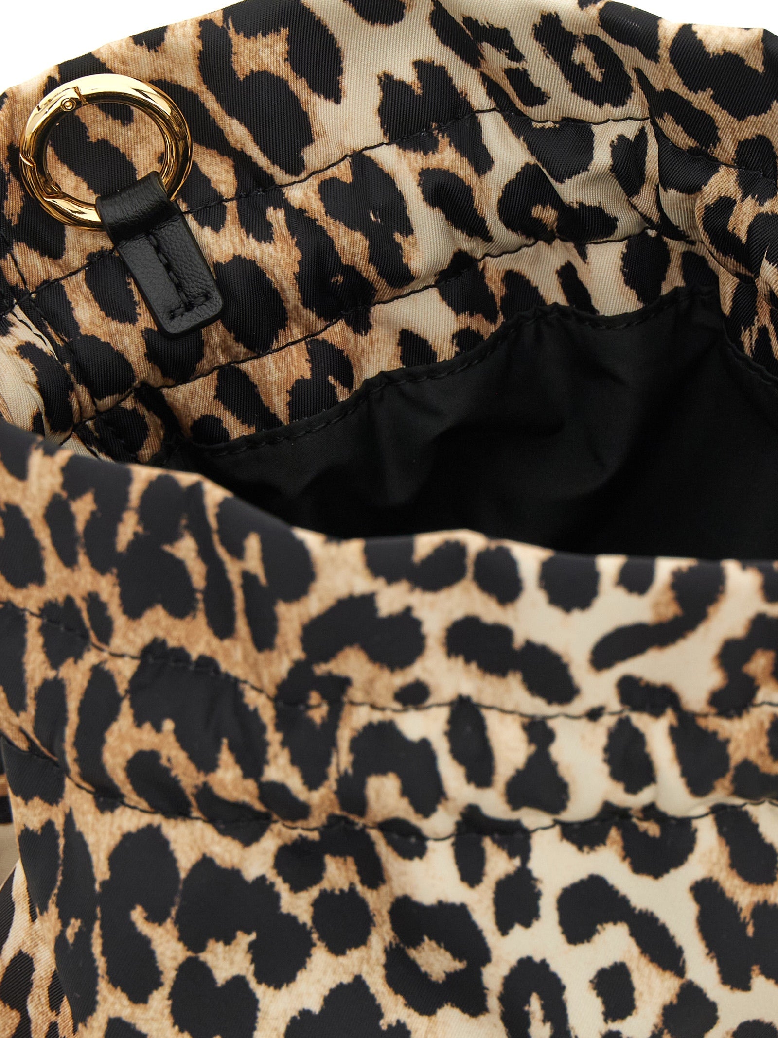 Recycled Polyamide Animal Print Clutch