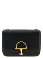 Black Calfskin Siena Shoulder Bag
