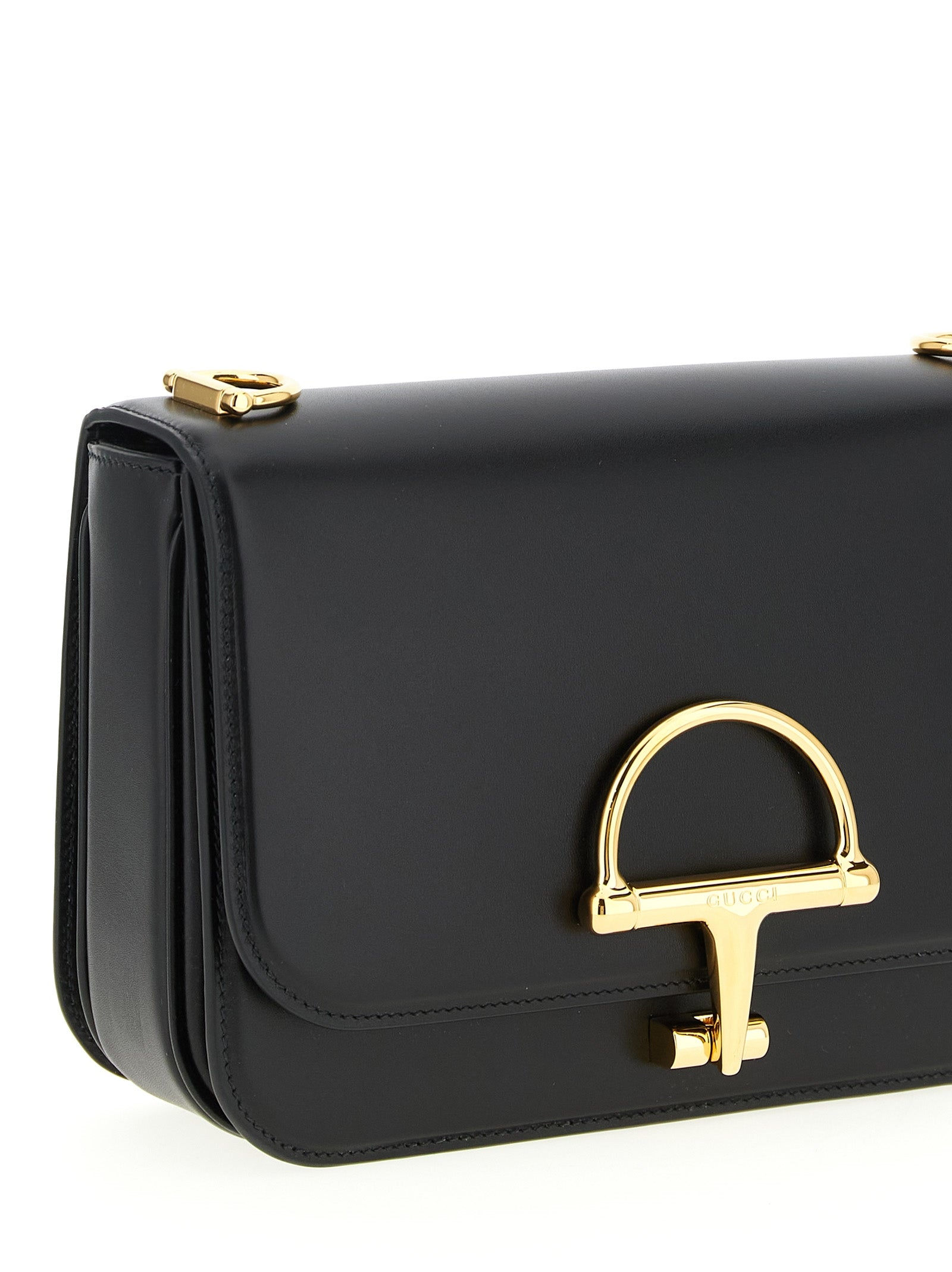 Black Calfskin Siena Shoulder Bag