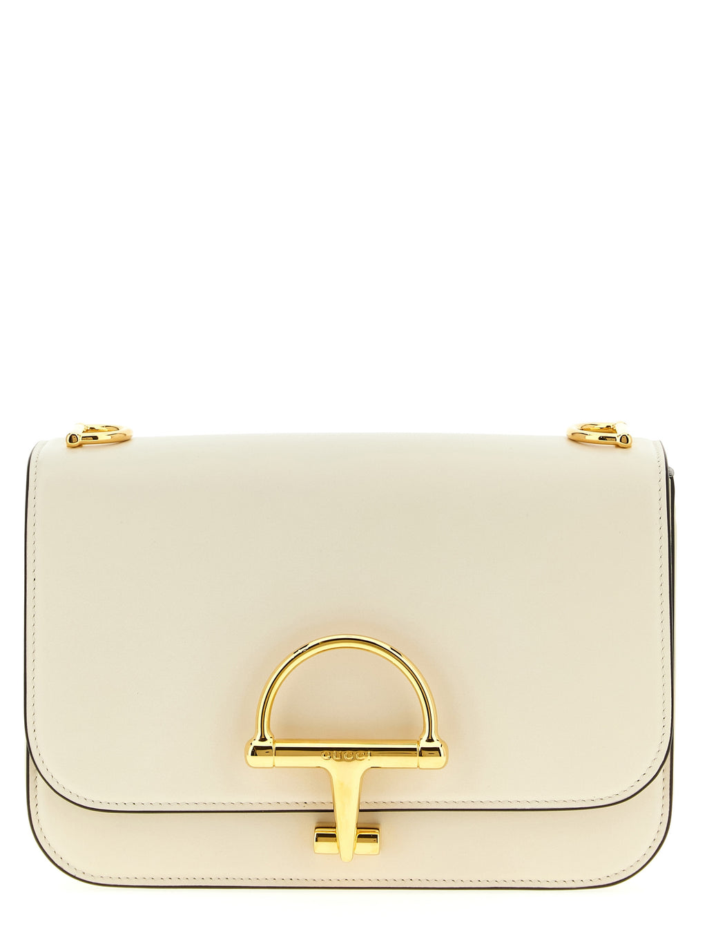 White Calfskin Siena Shoulder Bag