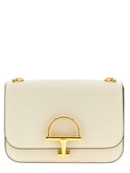 White Calfskin Siena Shoulder Bag