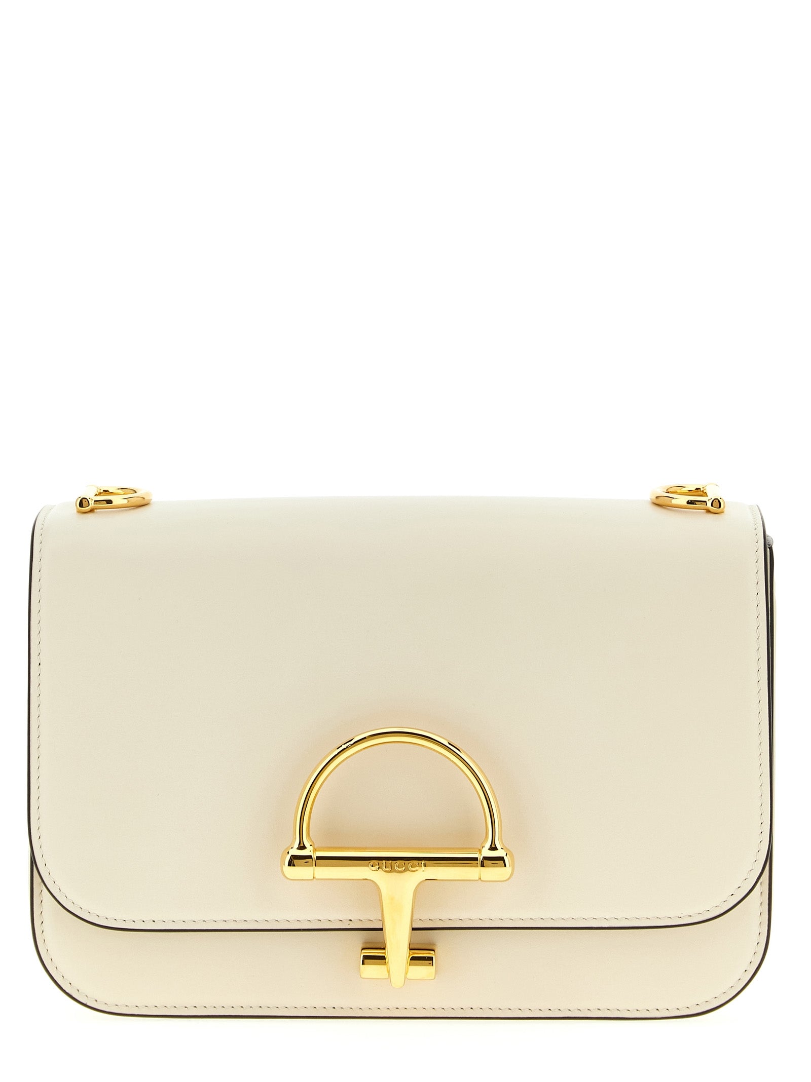 White Calfskin Siena Shoulder Bag