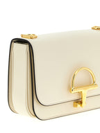 White Calfskin Siena Shoulder Bag