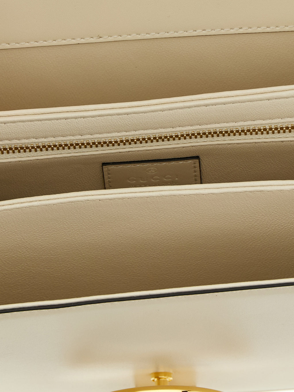 White Calfskin Siena Shoulder Bag