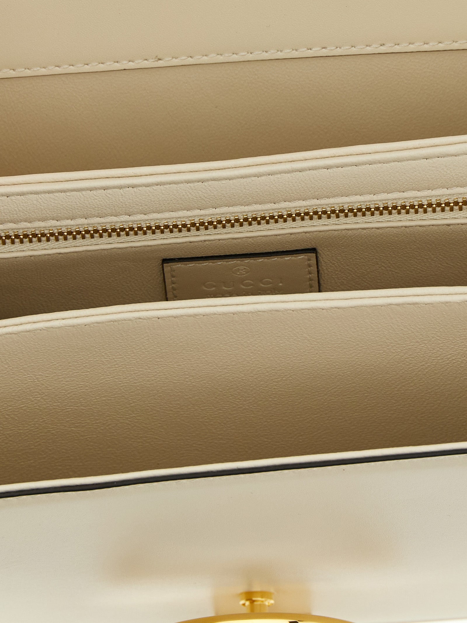 White Calfskin Siena Shoulder Bag