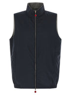 Blue Cotton Double-Sided Vest