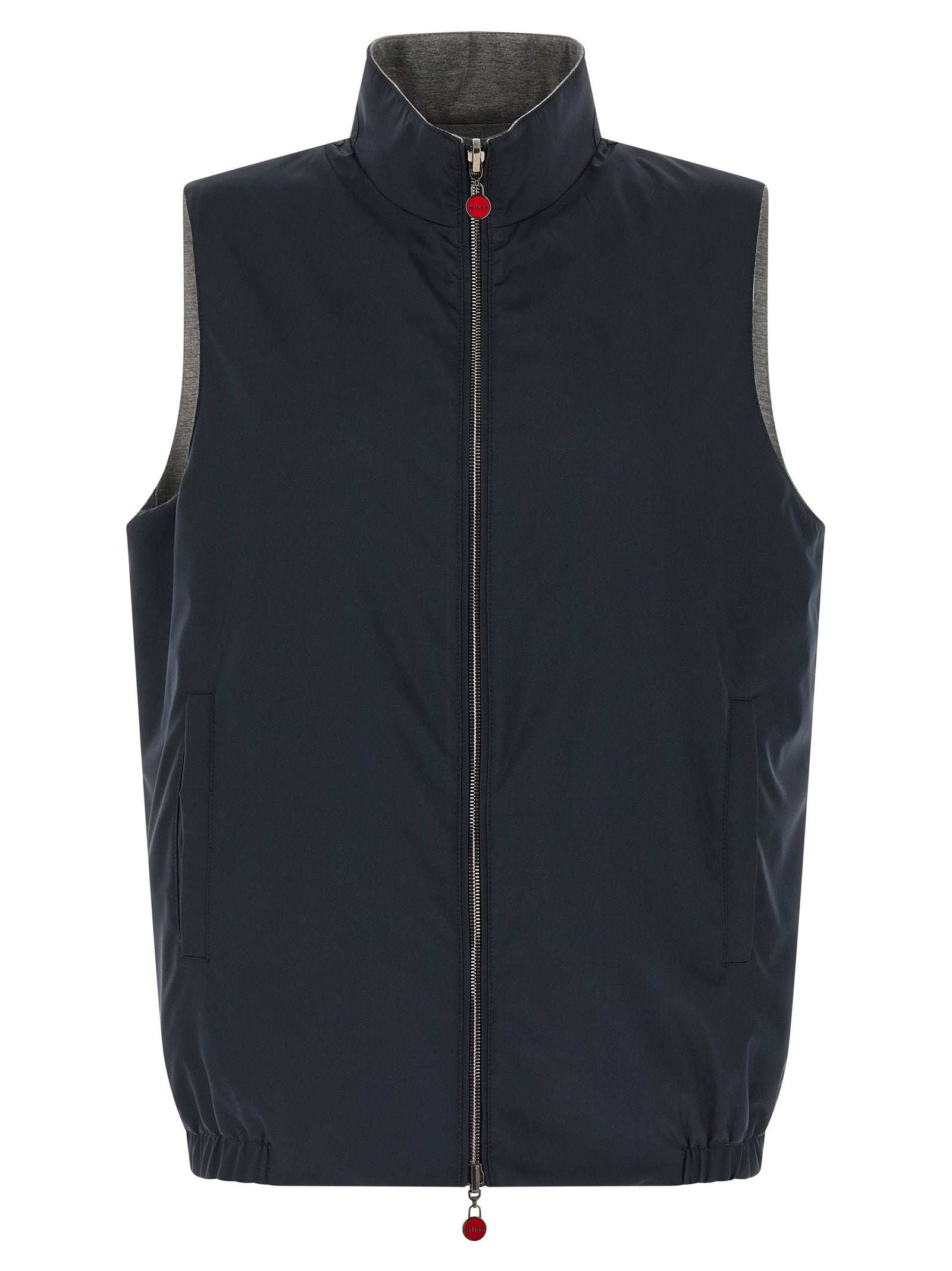 Blue Cotton Double-Sided Vest