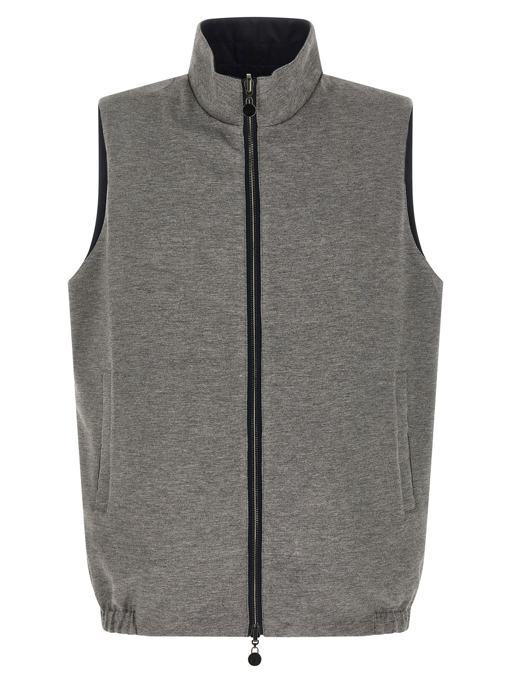 Blue Cotton Double-Sided Vest