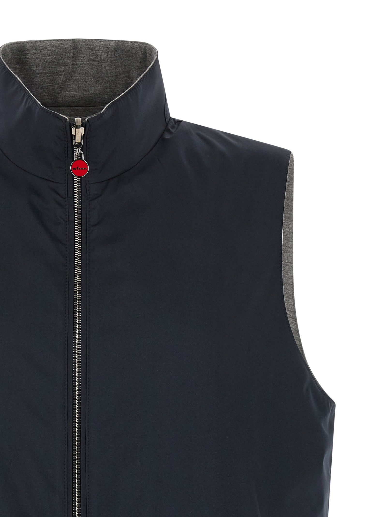 Blue Cotton Double-Sided Vest