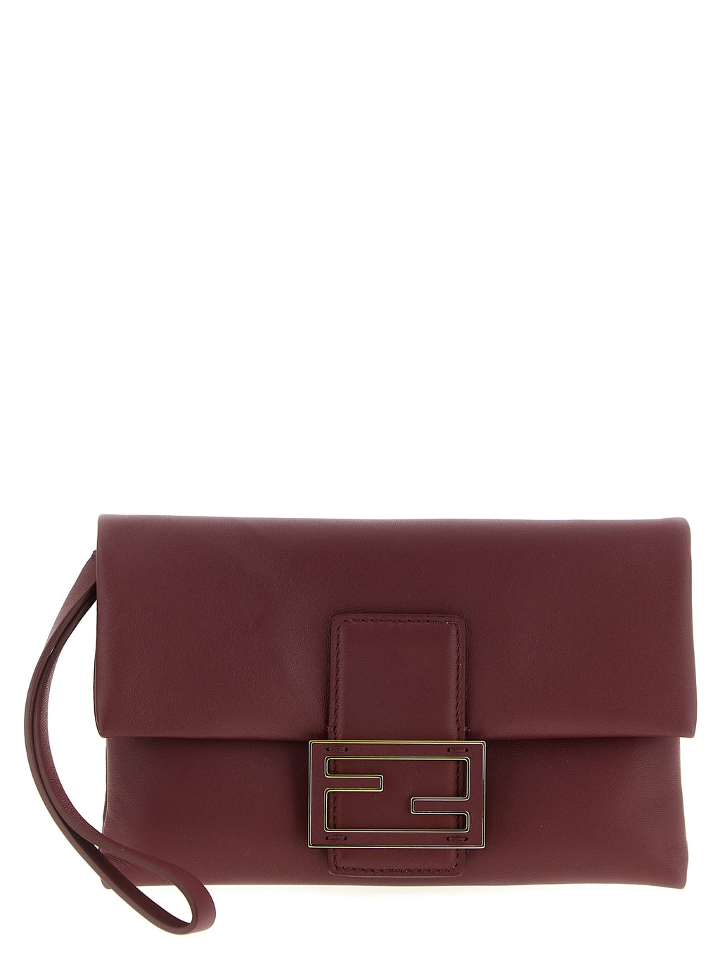 Mamma Baguette Bordeaux Lamb Leather Clutch