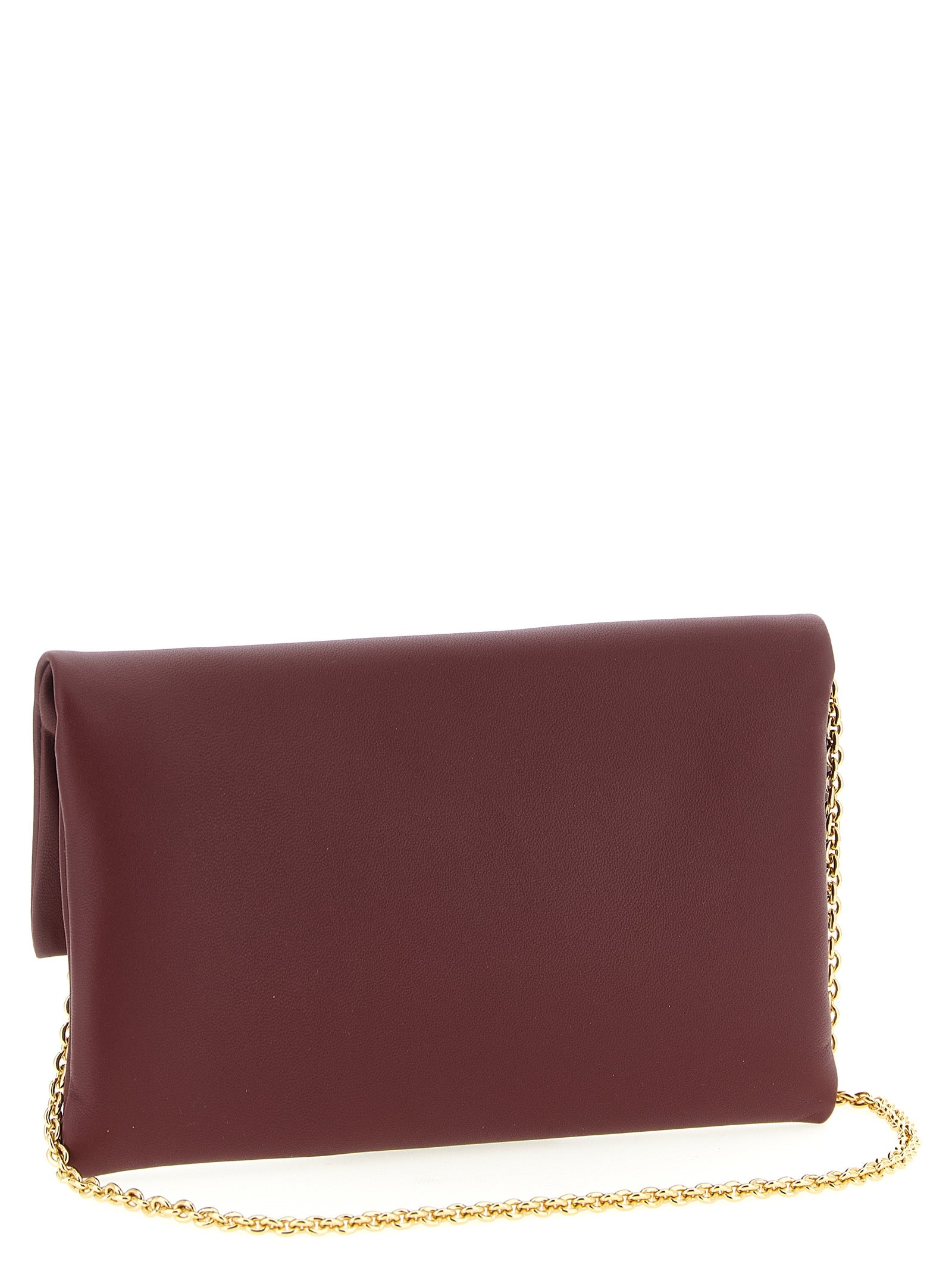 Mamma Baguette Bordeaux Lamb Leather Clutch