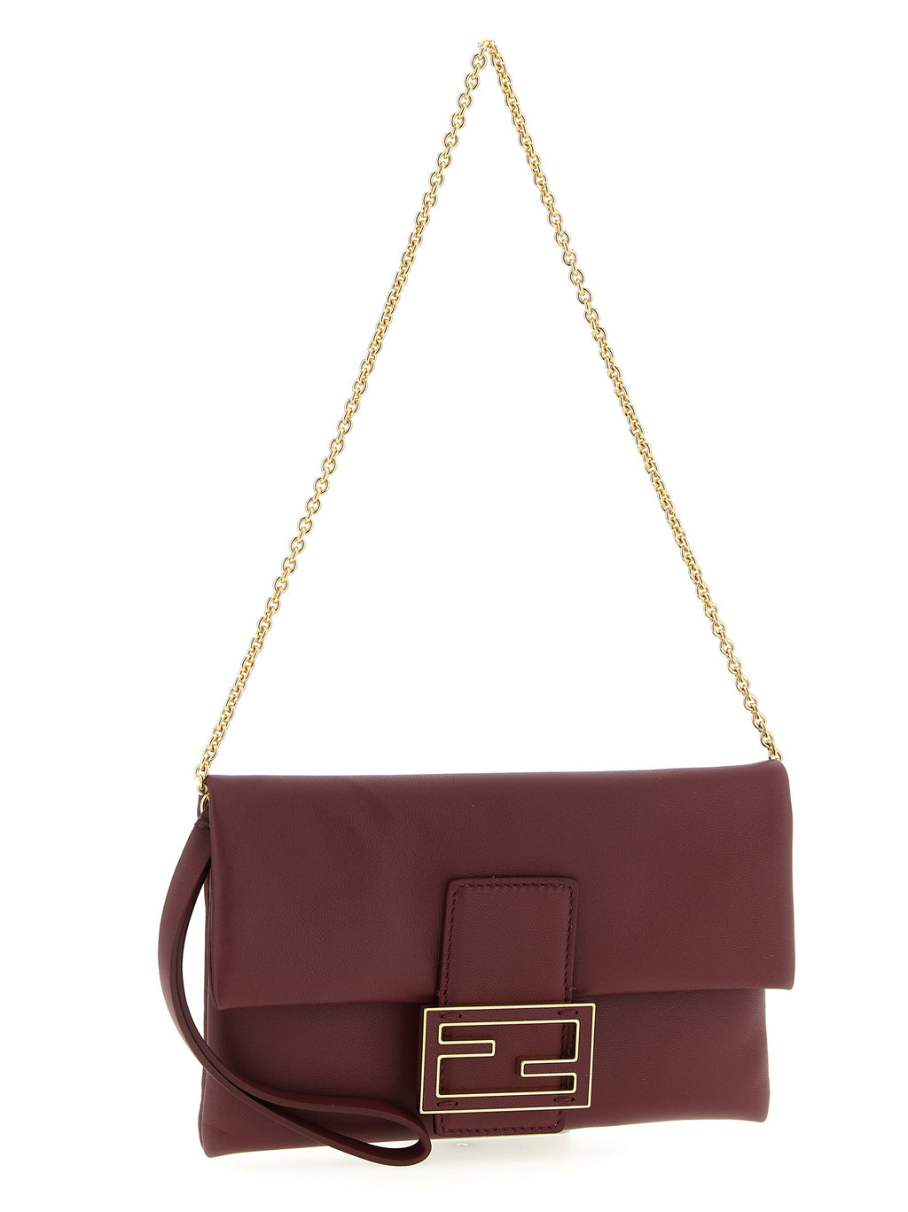 Mamma Baguette Bordeaux Lamb Leather Clutch