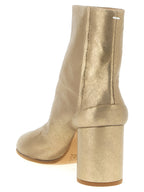 Gold Cashmere Tabi Ankle Boots