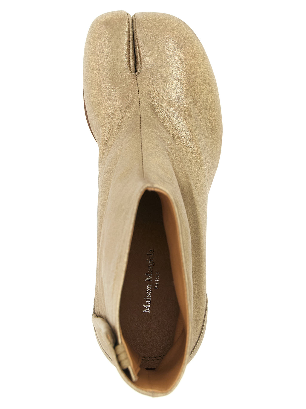 Gold Cashmere Tabi Ankle Boots