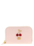 Mini Pink Calfskin Cardholder