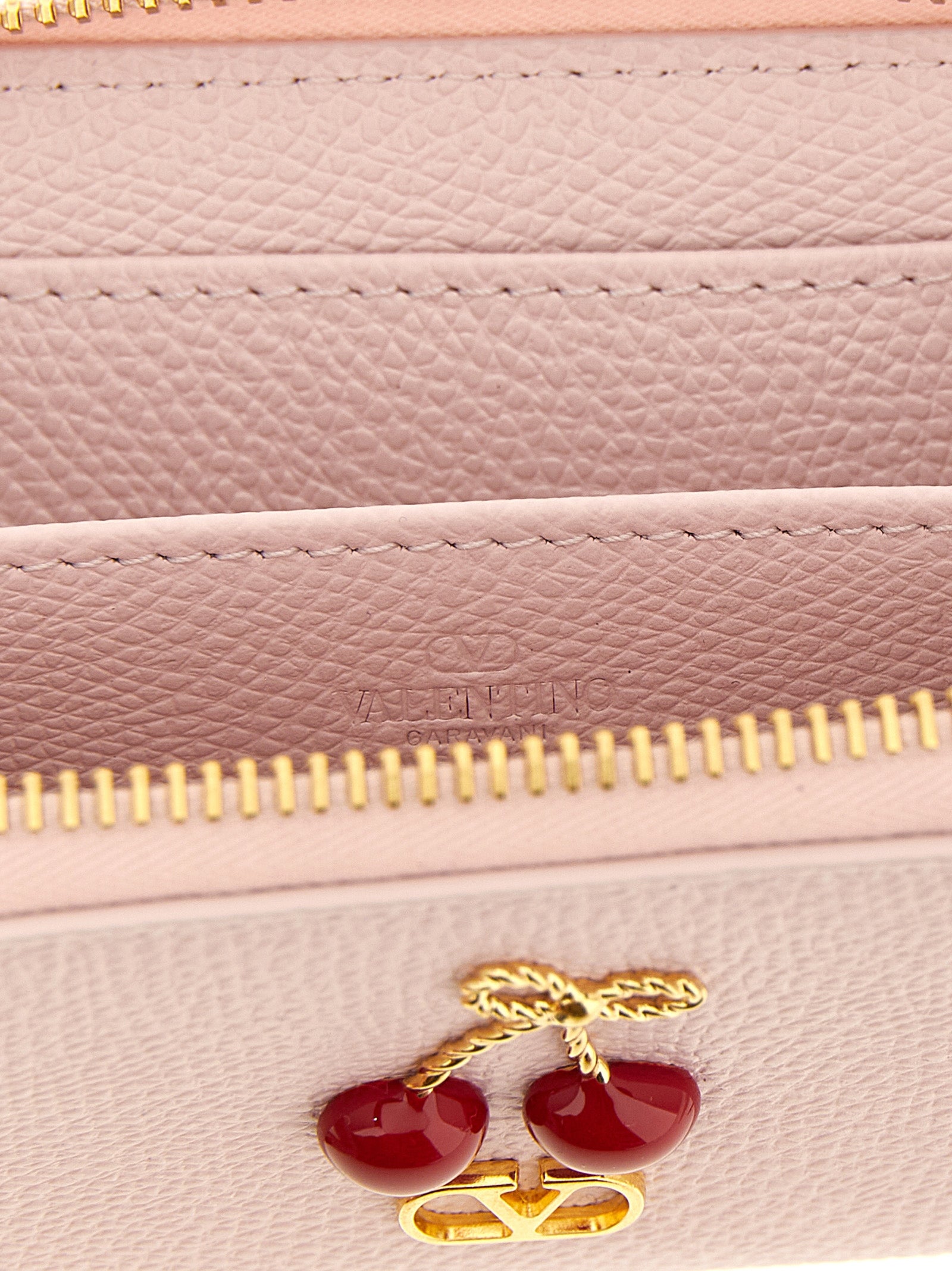 Mini Pink Calfskin Cardholder