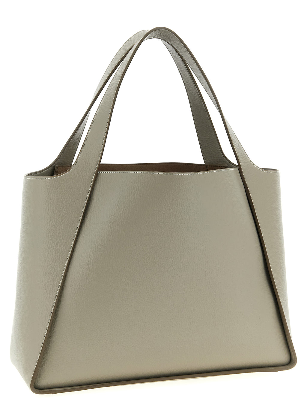 Beige Grainy Alter Mat Logo Tote Bag