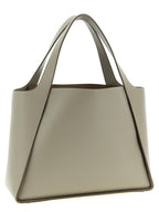 Beige Grainy Alter Mat Logo Tote Bag