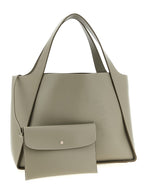 Beige Grainy Alter Mat Logo Tote Bag
